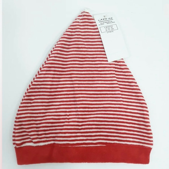 Little Me, 2-Piece Striped Santa Bear Outfit. NWT - Picture 3 of 9